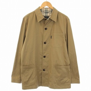 バーバリーブラックレーベル BURBERRY BLACK LABEL ステンカラージャケット 春アウター ノバチェック L ベージュ /TK メンズ