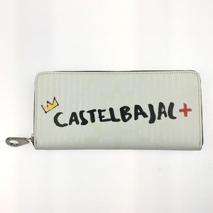 ▽▽ CASTELBAJAC カステルバジャック 長財布 ラウンドファスナー 078615 ホワイト 目立った傷や汚れなし