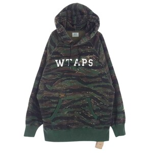 WTAPS ダブルタップス 16AW 162ATDT-CSM11S SWEAT SHIRT TIGER STRIPE スウェット シャツ タイガー ストライプカモ 迷彩 パーカー【中古】