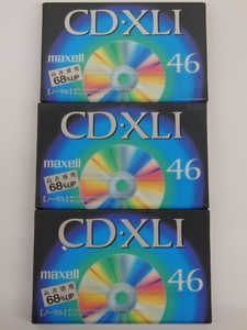 新品未開封 日立 カセットテープ ノーマル maxell マクセル CD-XL 46 3本セット