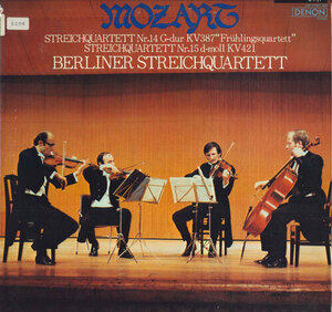 LP Berliner Streichquartett モーツァルト：弦楽四重奏曲第14番ト長調≪春≫KV.387 OZ7167ND DENON /00260