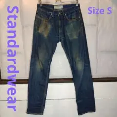 Standardwear ダメージ加工 ストレート デニムパンツ Size S