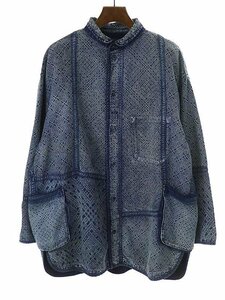 Porter Classic ポータークラシック 21SS NEW KOGIN SHIRT JACKET こぎん刺しシャツジャケット インディゴ 4 ITPJJT6ZI5OM