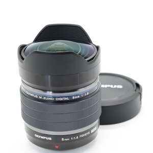 【ほぼ新品】オリンパス OLYMPUS マイクロフォーサーズ用フィッシュアイレンズ M.ZUIKO DIGITAL ED 8mm F1.8 Fisheye PRO EF-M0818PROBLK