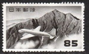 立山航空　円位　８５円　未使用ＯＨ　原糊付