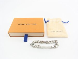 LOUIS VUITTON ルイヴィトン チェーンブレスレット モノグラム M00856 シルバー ∠UP3632