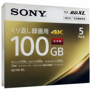 SONY ブルーレイディスク 5BNE3VEPS2 BD-RE XL 2倍速 5枚組 [管理:1000016686]