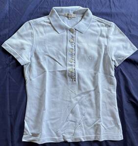 バーバリーロンドン Burberry LONDON 半袖ポロシャツ サイズ1 S 　定番　シンプル　薄めのブルー