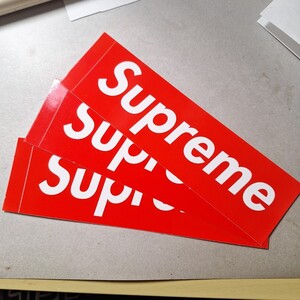 Supreme 　ステッカー ボックスロゴ　赤三枚セット