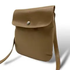 良品 LONGCHAMP 1757 ショルダーバッグ ロゴ型押し サコッシュ