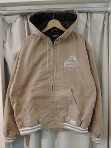 X-LARGE XLARGE エクストララージ OLD OG HOODED WORK JACKET ベージュ L 2023最新人気商品 値下げしました！