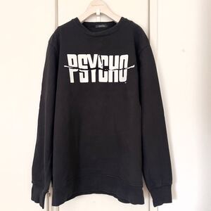 【美品】UNDERCOVER アンダーカバー スウェット 2 PSYCHO サイコ ヒッチコック ユニバーサル トレーナー 黒