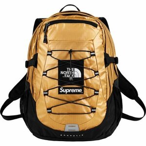 新品 18SS Supreme x The North Metallic Borealis Backpack ノースフェイス メタリック ボレアリス バックパック Gold ゴールド NM81836I