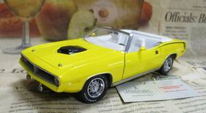 ☆超レア絶版*世界1000台*フランクリンミント*1/24*1970 Plymouth Hemi Cuda Convertible イエロー