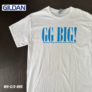 GILDAN ギルダン　GG BIC！　Tシャツ　Mサイズ　半袖　古着　ホワイト　爽やか