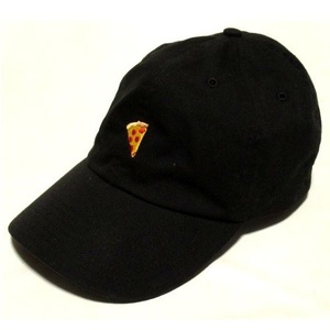 美品 PIZZA SKATEBOARDS Emoji Hat キャップ Black ブラック 帽子 ピザ スケートボード