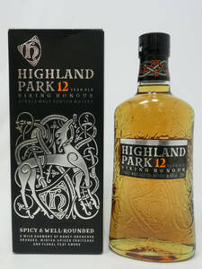 ‡ 0206 【未開栓】 HIGHLAND PARK 12年 VIKING HONOUR ハイランドパーク ヴァイキング シングルモルト スコッチ ウイスキー 700ml 40%