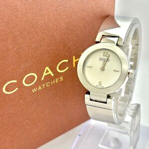 【箱付/新品電池】COACH コーチ バングル レディース 腕時計 シルバー0185 6.175078