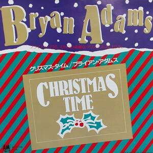 匿名・送料無料！　ブライアン・アダムス/Bryan Adams　EPレコード　「クリスマス・タイム/Christmas Time」