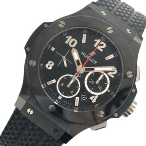 ウブロ HUBLOT ビッグバンブラックマジック 301.CX.130.RX ブラック セラミック セラミック　ラバー 腕時計 メンズ 中古