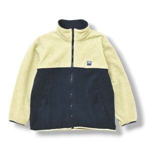 ★ゴールドウィン製 90s ヘリーハンセン Helly Hansen ツートン 切り替え フリース ジャケット M オートミール ネイビー 古着 ビンテージ★