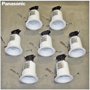 【福岡】◇１円/Panasonic/NNN61511WZ/LEDダウンライト/別売ランプ(LDA7L-G/K6)付/電球色相当/E26口金/７個セット【FY1214-1】