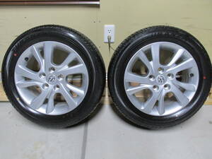 トヨタ ブレイド純正ホイール 16×6 1/2J +45 114.3 5穴 バリ山 205/55R16 91V BRIDGESTONE TURANZA ER300 中古品(新車外し？)