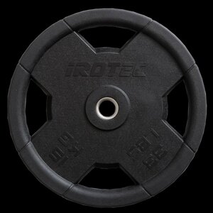 [アウトレット品][定価より20％OFF！]IROTEC（アイロテック）NEWオールラバープレート15KG[1枚][穴径29mm] バーベル プレート