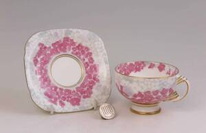 　　ウェジウッド　=　Cup&Saucer 　・　Deco Bloom　B （　1級品)　　貴重品　