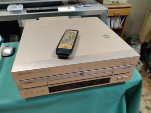 【中古　動作確認済み】　DVL-919　パイオニア　リモコン付き　オマケソフト付き　LD　DVD　各1本ずつ