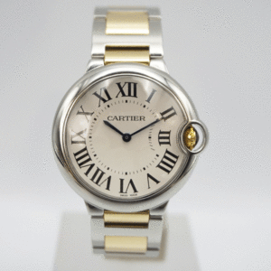 CARTIER カルティエ バロンブルー MM W69008Z3 CARTIER 中古 レディース 腕時計 新品仕上げ済 36ｍｍ SS/YG クォーツ 送料無料!!