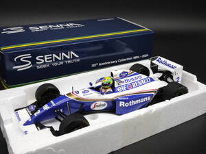 1:18 Minichamps ウィリアムズ FW16 ラストレース A.セナ #2 ウェザリング仕様 サンマリノGP イモラ Senna 没後30年コレクション Rothmans