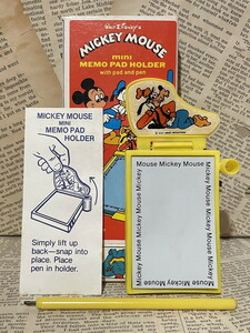 ☆1970年代/グーフィー/メモ帳セット/即決ビンテージ/ディズニー/Goofy/Mini Memo Pad Holder(70s) DI-082