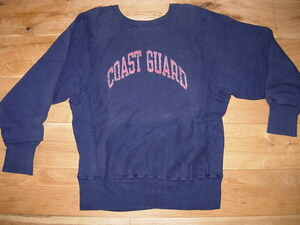 貴重　80s Champion COAST GUARD チャンピオン リバースウィーブ トリコタグ　USA製 S　ネイビー　USAFA USMA US NAVY