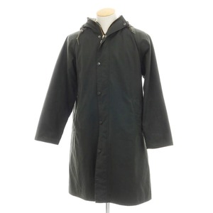 【中古】バブアー Barbour オイルドコットン フーデッドコート オリーブ【サイズ36】