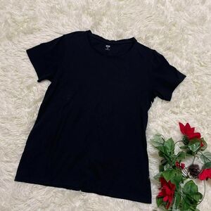 UNIQLO ユニクロ　Tシャツ　黒　トップス　メンズ　レディース　半袖　古着