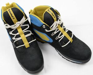 ●TimberLandティンバーランドユーロ ハイカーブーツWATERPROOF MID HIKER(A2AME,ブラックヌバック/イエロー,9.0W(27.0))新品