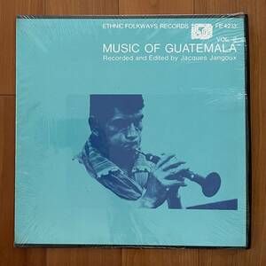 LP US シュリンク MUSIC OF GUATEMALA VOL.2 / Jacques Jangoux 民族 ETHNIC FOLKWAYS FE 4213