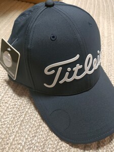 新品 未使用 Titleist タイトリスト キャップ ネイビー 紺 マーカー付 紫外線カット 抗菌 吸水速乾 帽子 メンズ ゴルフウェア