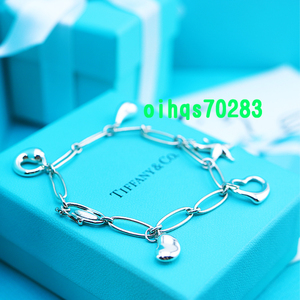 ♪即決♪新品　未使用 TIFFANY &Co. ティファニーファイブチャームブレスレット