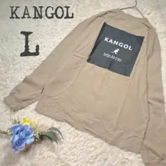 【カンゴール　KANGOL】バックプリント　ポイント刺繍　長袖　Tシャツ