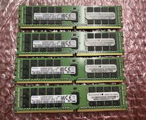 32GB DDR4 19200 PC4-2400T-RA1 Registered RDIMM 2Rx4 M393A4K40BB1-CRC0Q 4枚組（計128GB）