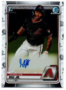 【GLENALLEN HILL Jr.(Arizona Diamondbacks)】2020 BOWMAN Chrome Prospect Autographs