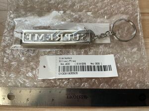 新品未開封　SUPREME SLIDE KEYCHAIN SILVER シュプリーム　キーホルダー キーチェーン　スライド　シルバー