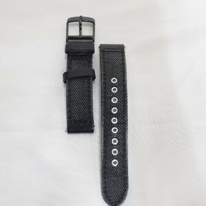 Knot◆ノット メンズ 腕時計ベルト S18-SKD-BKBK カイハラデニムストラップ 18mm（ブラック×ブラック） ◆USED