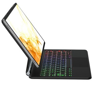 Galaxy Tab S9 FE+ / Tab S9+ / Tab S8+ S7+ 12.4インチ キーボードケース タッチパッド バックライト付き 一体型 マグネットキーボード