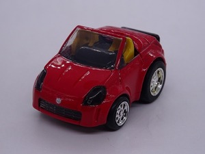 NISSAN FAIRLADY CONVERTIBLE(Z33) RED ちびっこチョロQ No.23 黒目 未使用 タカラチョロQ　ニッサン