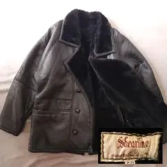 【SHEARLING】リアルムートンジャケット 裏地ボア素材 くるみ 52