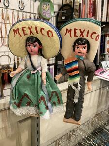 50-60sUSAビンテージMEXICOメキシコ人形ソンブレロ/アメリカントリー古着西海岸サーフカリフォルニア世田谷ベースヌーピーファイヤーキング