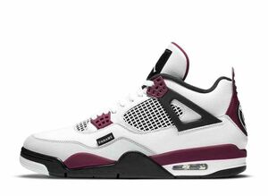 Paris Saint Germain Nike Air Jordan 4 Retro "White/Bordeaux/Neutral Gray" 26.5cm CZ5624-100